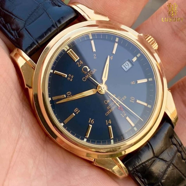 Đồng hồ Omega Deville Co-Axial GMT - HT Luxury Watch - Đồng Hồ Thụy Sỹ Chính Hãng